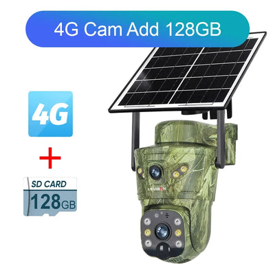 Camera Solaire 4K Double Ecran 4G Exterieure