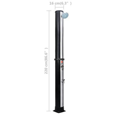 Douche Solaire de Jardin 40L Réservoir Noir