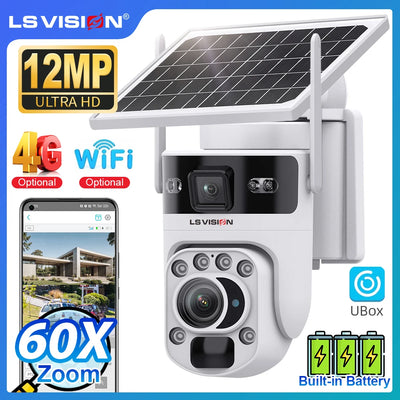 Caméra Solaire 4G Zoom Optique 60X Extérieure