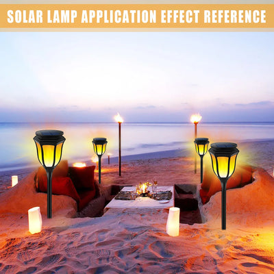 Lampe Solaire Flamme Décorative pour Jardin