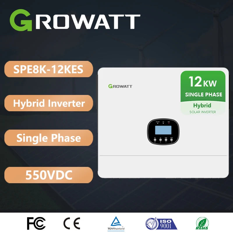 Onduleur Solaire Hybride 12 kW Double MPPT WiFi