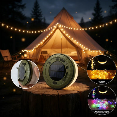 Guirlande Solaire LED Double Camping Étanche IP65 USB-C