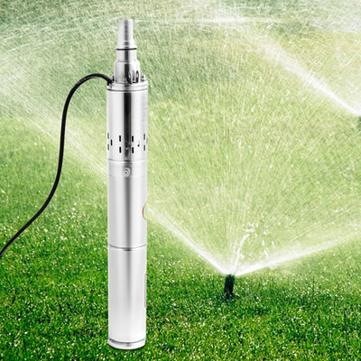 Pompe à Eau Solaire Submersible Puits Profond 370W Inox