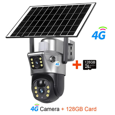 Caméra Solaire 4G WiFi Double Objectif 4K - vue 9