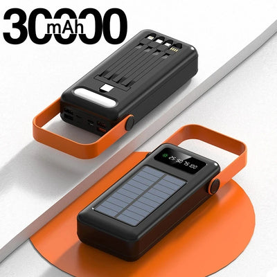 Batterie Externe Solaire à Panneau 100000mAh