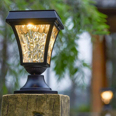Lampe Solaire de Pilier Clôture Étanche IP55
