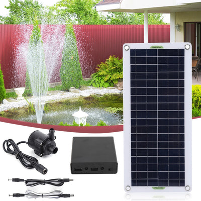 Kit Fontaine Solaire 30 W à Stockage d'Énergie pour Bassin