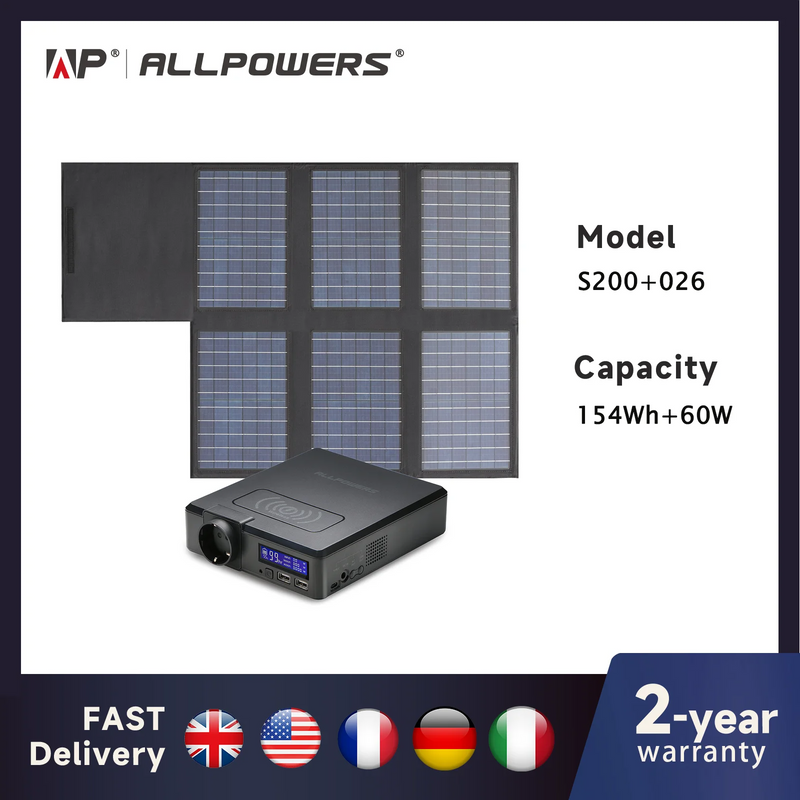 Power Bank Solaire 41600mAh 200W avec Panneau - vue 2