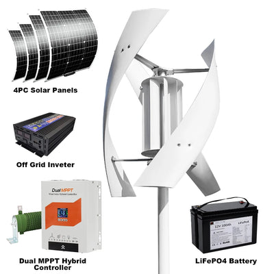 Éolienne Verticale Maglev 3 kW à 5 kW Basse Vitesse