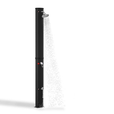 Douche Solaire Extérieure 40L avec Rince-Pieds, 216 cm