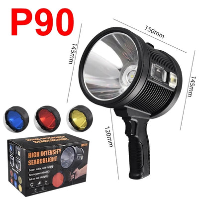 Lampe Torche Solaire LED Rechargeable 1000000lm Camping Chasse