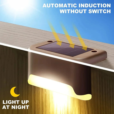 Lampe Solaire Escalier Extérieur LED Multicolore Étanche