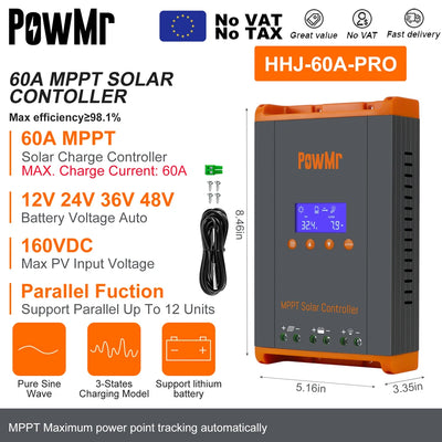 Régulateur de Charge Solaire MPPT PWM - vue 11