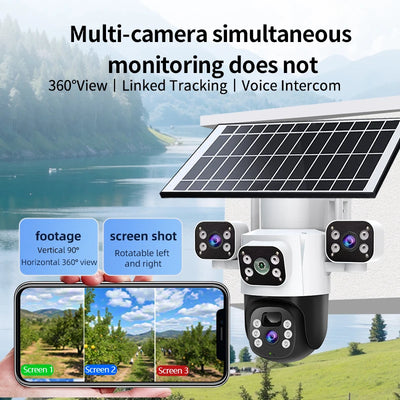 Caméra Solaire WiFi Extérieure Suivi Automatique PTZ - vue 2