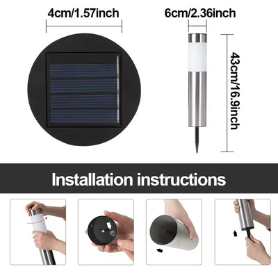 Spot Solaire Extérieur Marche et Allée Étanche