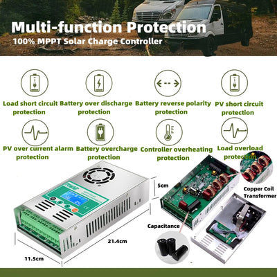 Régulateur de Charge Solaire MPPT 60A - vue 6