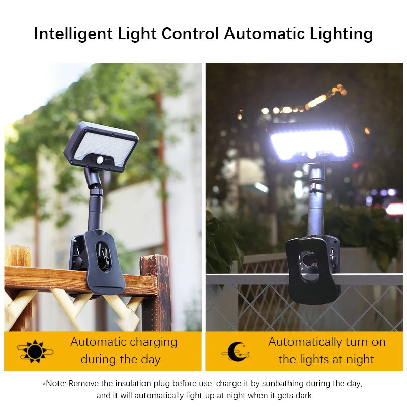 Projecteur Solaire Extérieur Détecteur de Mouvement 360°
