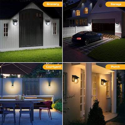 Applique Murale Solaire Ampoule E27 Amovible IP65 Jardin