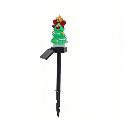 Lampe Solaire Noël Père Noël Sapin et Bonhomme de Neige