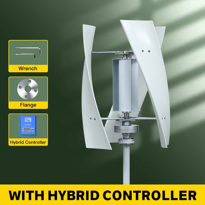 Générateur Éolien Vertical 2000W Sortie 220V pour Maison