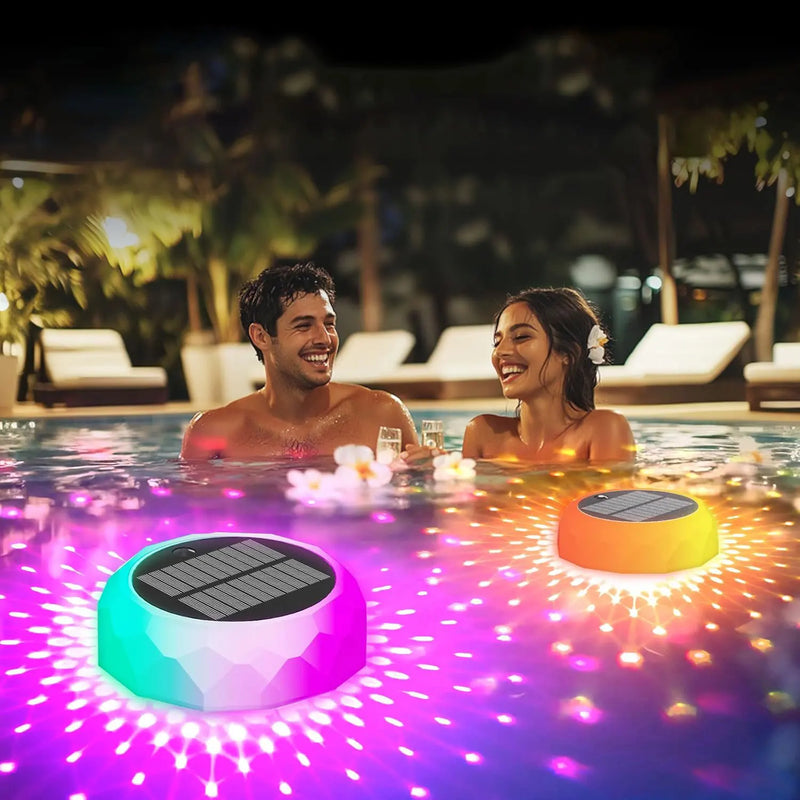 Lampe Solaire Flottante de Piscine LED Étanche