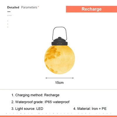 Applique Solaire Murale Lune LED Étanche