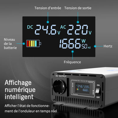 Convertisseur Solaire Onde Pure 4000W 12V/24V