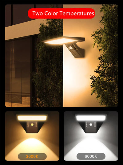 Applique Solaire Murale Étanche Détecteur 90 LED