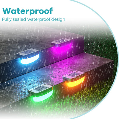 Lampe Solaire Terrasse RGB à Clipser, Étanche IP65