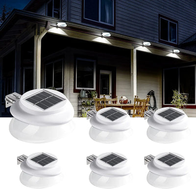 Applique Murale Solaire Extérieur Gouttière 9 LED Étanche