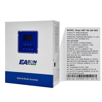 Onduleur Solaire Hybride 4 kW 24V MPPT Wi-Fi