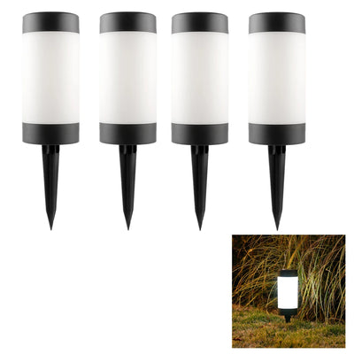 Lot de 4 Lampes Solaires LED Extérieur Pelouse Jardin