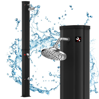 Douche Solaire Extérieure 40L avec Rince-Pieds, 216 cm