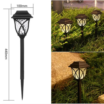 Borne Solaire Extérieur d'Allée de Jardin, Étanche et Sans Fil