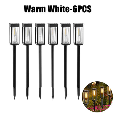 Lampes Solaires LED Étanches Extérieur Jardin Allée Passerelle