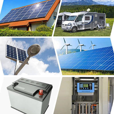 Régulateur Solaire PWM 30A 12V 24V LCD Double Sortie USB