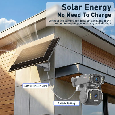 Caméra de Surveillance Solaire 8MP 4G AOV - vue 2