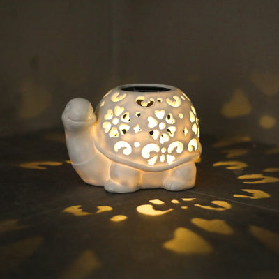 Statue Solaire Tortue Lumineuse Décoration de Jardin