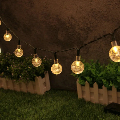 Guirlande Solaire Boules à Bulles Étanche Noël et Terrasse