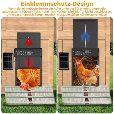 Porte Automatique de Poulailler Solaire Levage Programmable Volailles