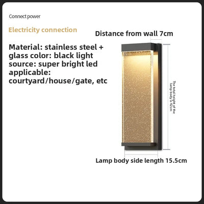 Applique Solaire Murale Extérieure Étanche pour Porte