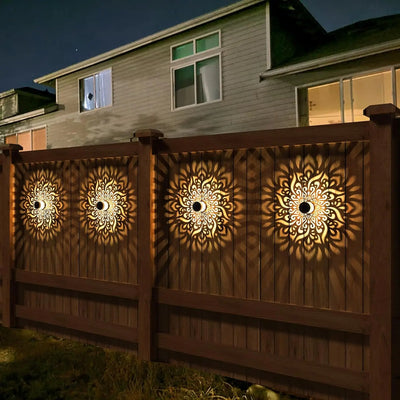 Applique Solaire Murale Extérieure LED Mandala