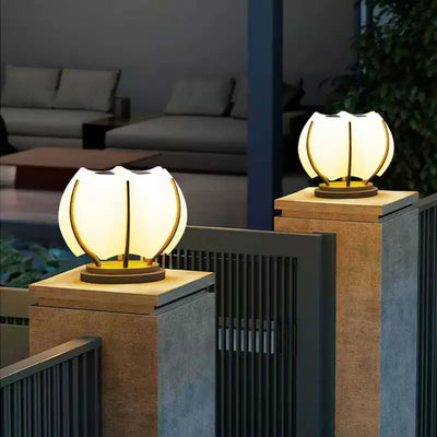 Lampe Solaire de Pilier Extérieure Minimaliste