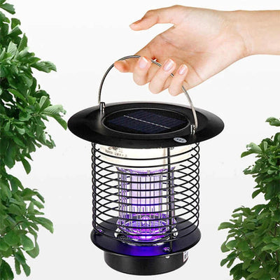 Lampe solaire anti-moustique UV pour extérieur