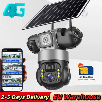 Caméra Solaire Surveillance Extérieure 4G Wifi - vue 10