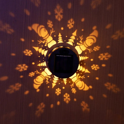 Applique Solaire Bonhomme de Neige LED Étanche pour Clôture