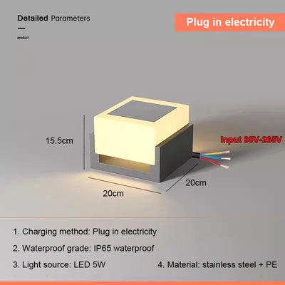 Lampe Solaire de Poteau Murale Extérieure - vue 10