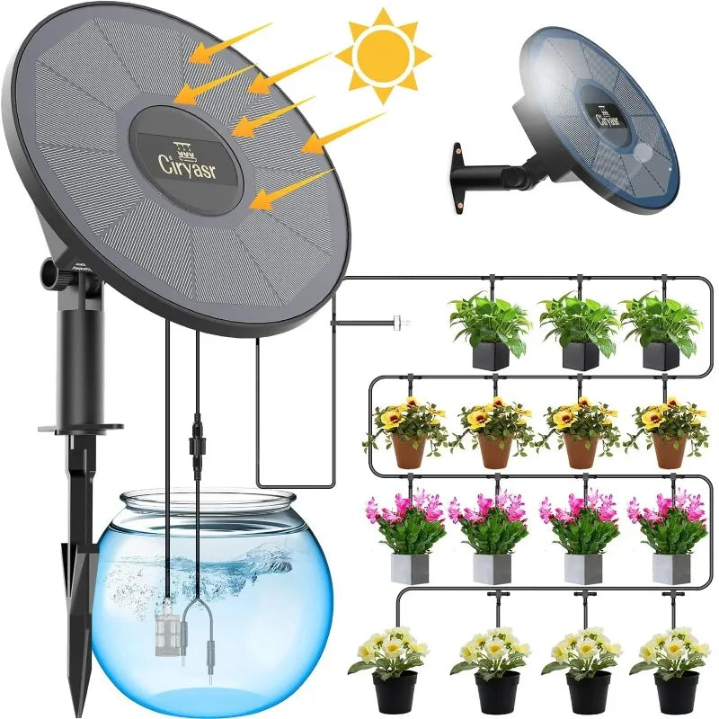 Systeme d'irrigation solaire automatique pour plantes en pot