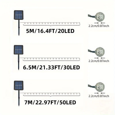 Guirlande Solaire Extérieur Boules Marocaines 20 à 50 LED