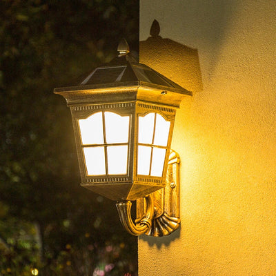 Applique Solaire Murale Extérieure LED Bronze